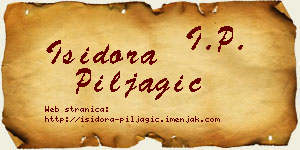 Isidora Piljagić vizit kartica